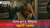 যেসব কারণে চাপে মুখে অন্তর্বর্তী সরকার