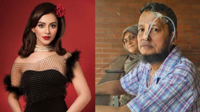 অসুস্থ বাবার ছবি পোস্ট করে যা লিখলেন নুসরাত ফারিয়া