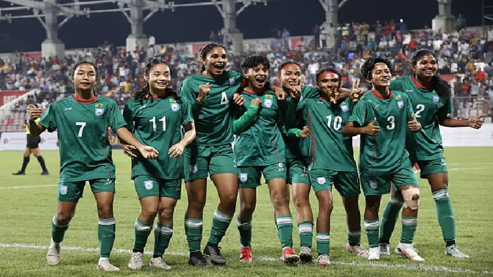 সাগরিকার ৪ গোলে অপরাজিত চ্যাম্পিয়ন বাংলাদেশ