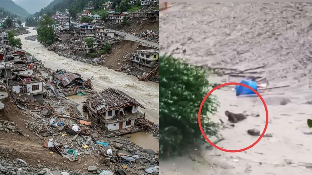 ১২৬০০ ফুট উঁচু থেকে হঠাৎ নেমে আসা পানিতে ভেসে গেছেন ৯ সেনা