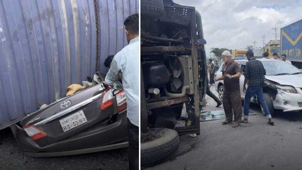 কুমিল্লায় লরিচাপায় প্রাইভেটকারের ৪ যাত্রী নিহত