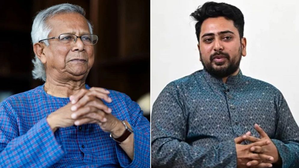 ৪ আগস্ট ড. ইউনূসকে নতুন সরকারের প্রধান হওয়ার প্রস্তাব দেয়া হয়: নাহিদ ইসলাম