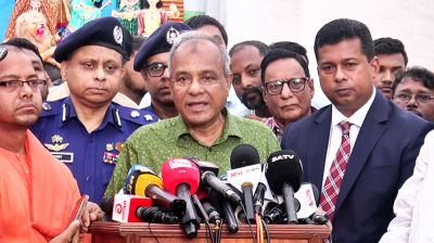 দুর্গাপূজায় নিরাপত্তা ব্যবস্থা নিয়ে যা বললেন স্বরাষ্ট্র উপদেষ্টা