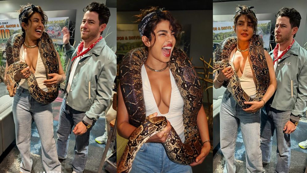 গলায় সাপ জড়িয়ে প্রিয়াঙ্কার ফটোশ্যুট