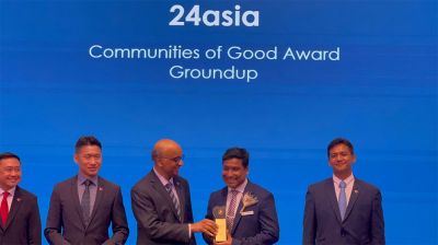 সিঙ্গাপুরে দ্বিতীয়বার প্রেসিডেন্ট অ্যাওয়ার্ড পেলেন নাজমুল খান