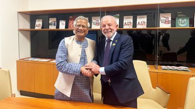 রোমে ব্রাজিলের প্রেসিডেন্টের সঙ্গে প্রধান উপদেষ্টার বৈঠক