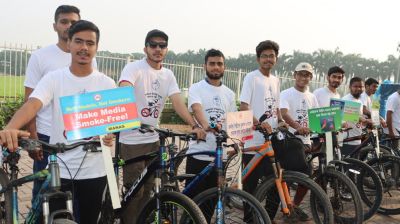 তামাক নিয়ন্ত্রণ আইন শক্তিশালী করার দাবি জানালো সাইকেলিস্টরা