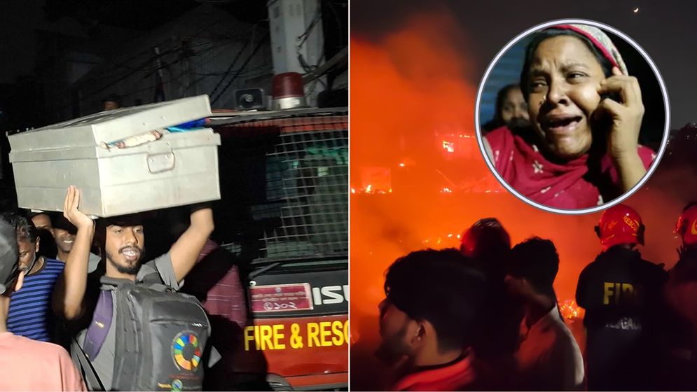 পানি সংকটে নিয়ন্ত্রণে ব্যাহত, শতাধিক ঘর পুড়ে ছাই