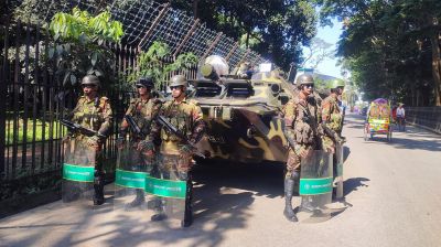 ট্রাইব্যুনাল এলাকায় আজও সেনা-বিজিবির কঠোর নিরাপত্তা