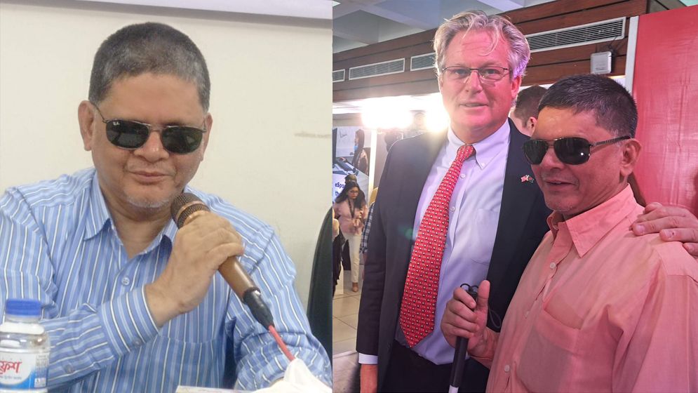 দৃষ্টি হারিয়েও দৃষ্টিপ্রতিবন্ধীদের আলো ফিরিয়ে দিচ্ছেন সাইদুল হক