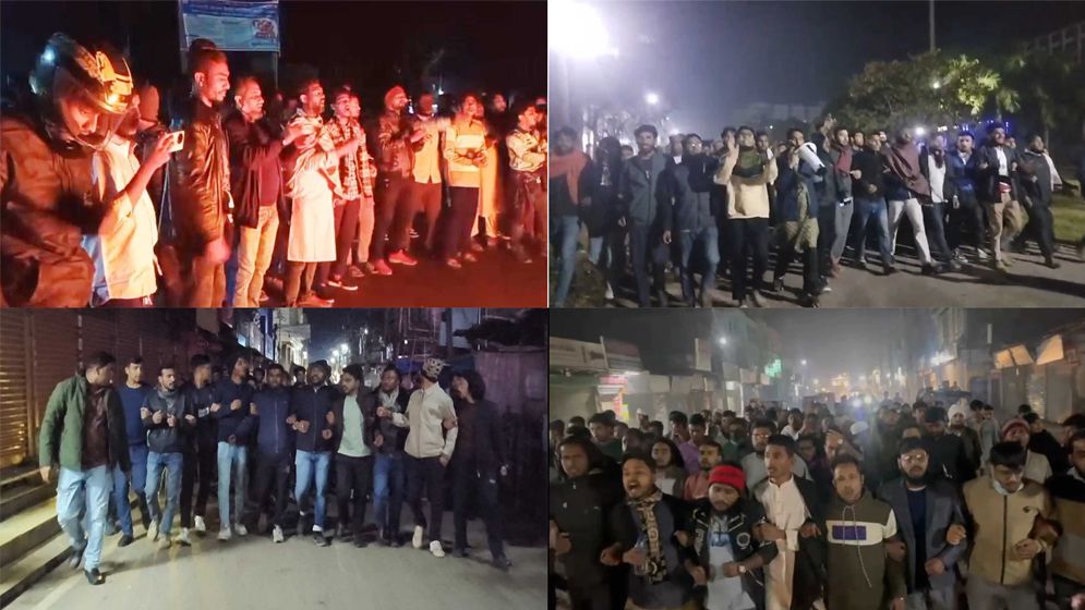 হাদির মৃত্যুতে উত্তাল সারাদেশ, বিক্ষোভ-সড়ক অবরোধ