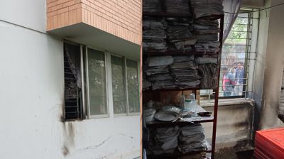 কুষ্টিয়ায় নির্বাচন অফিসে দুর্বৃত্তদের আগুন