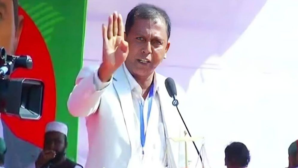 জামায়াতের জনসভায় এবি পার্টি নেতার ‘জয় বাংলা’ স্লোগান