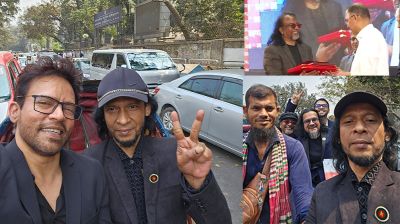 একুশে পদক নিয়ে রিকশায় চড়ে বাড়ি ফিরলো ‘ওয়ারফেজ’