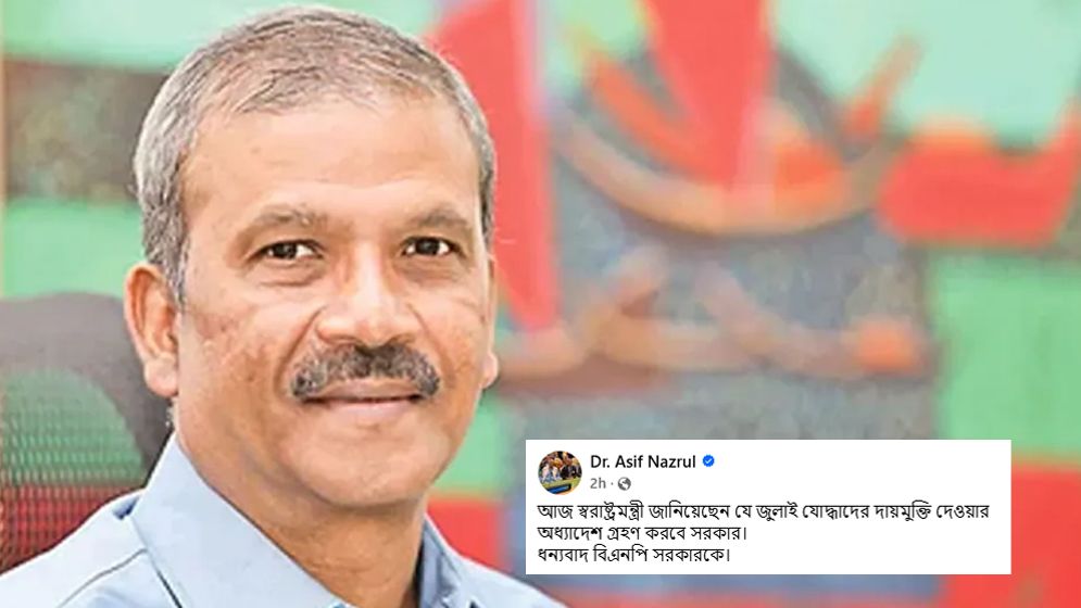 সরকারকে আসিফ নজরুলের ধন্যবাদ