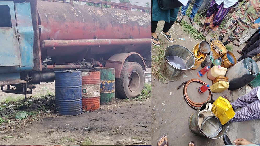 পদ্মা ডিপোর টার্মিনাল থেকে ১০ ব্যারেল জ্বালানি তেল জব্দ