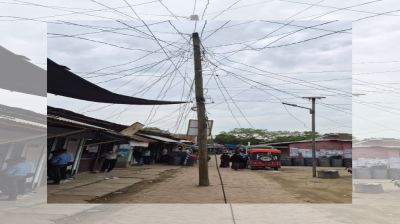 আত্রাইয়ে দুই যুগ ধরে রাস্তায় বৈদ্যুতিক খুঁটি, ভোগান্তিতে জনসাধারণ