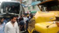 টাঙ্গাইলে বাস-ট্রাক মুখোমুখি সংঘর্ষ, নিহত ২